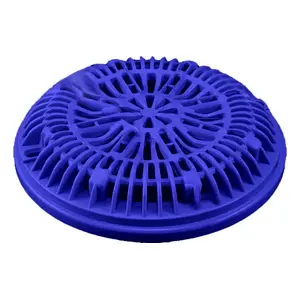 CMP 25548-069-000 Vinyl Liner Pool Main Drain Ring 8" Galaxy Lid Dark Blue