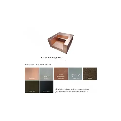 10" U-shaped Stainless Scupper