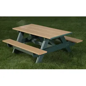 BRIGHT IDEA SHOPS FP1011 Plastic Picnic Table 6'