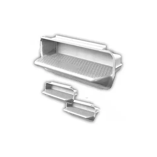 Pool Wall Steps White Set of 3