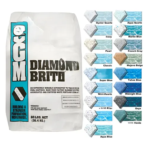 80 Lb Verde Diamond Brite Exposed Aggregate Pool Finish