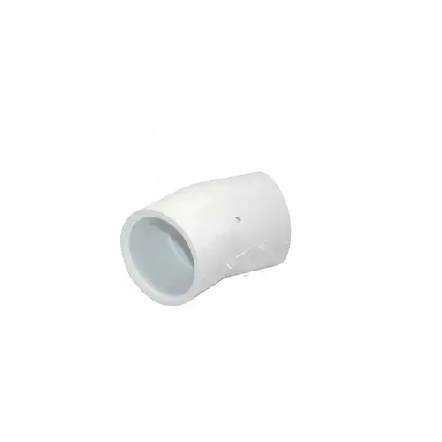 1.5" Sch40 Pvc 22.5 Degree Elbow Socket X Socket White 1.5" Sch40 Pvc 22.5 Degree Elbow Socket X Socket White