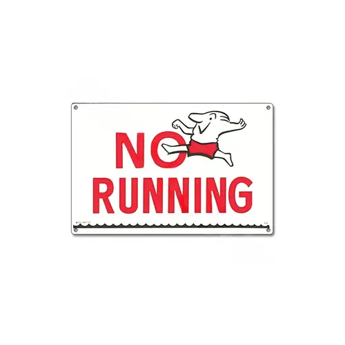 18"x12" No Running Sign 18"x12" No Running Sign