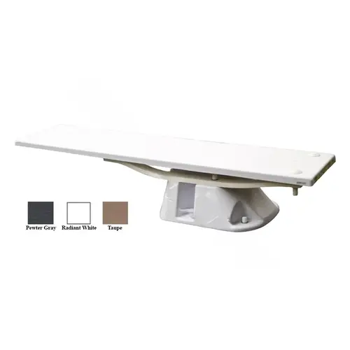 6' Radiant White Frontier Iii Diving Board With Salt Pool Jump System 6' Radiant White Frontier Iii Diving Board With Salt Pool Jump System