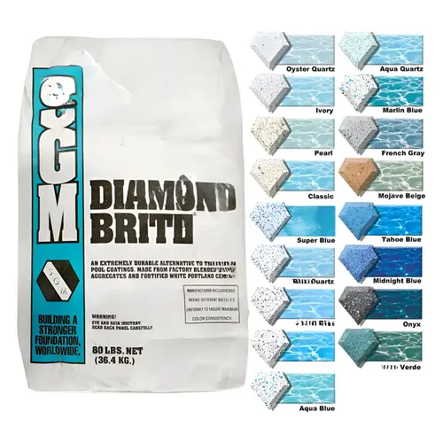 80 Lb Classic Diamond Brite Exposed Aggregate Pool Finish
