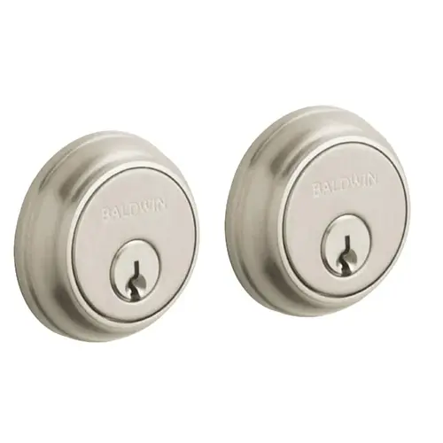 Traditional 1-5/8" Double Cylinder Deadbolt Lifetime Satin Nickel Finish Traditional 1-5/8" Double Cylinder Deadbolt Lifetime Satin Nickel Finish