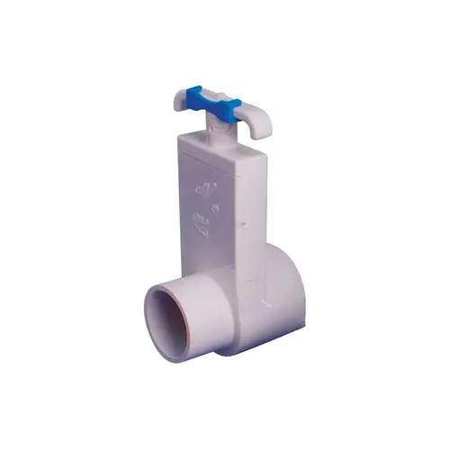 Slice Valve 1.5"s X 1.5"spg White Slice Valve 1.5"s X 1.5"spg White