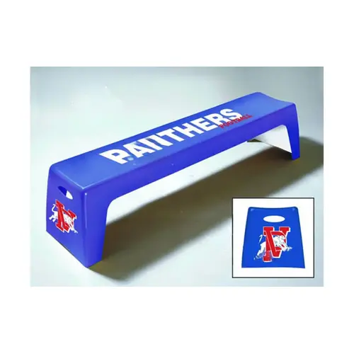 72" Aqua Fiberglass Easy Stack Bench