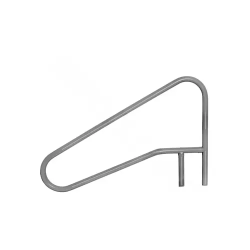 54" Graphite Gry 3-bend Return-to-deck Handrail Gray 54" Graphite Gry 3-bend Return-to-deck Handrail Gray