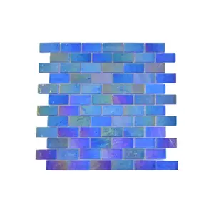 NPT TILE LWV-BLUE1X2-XCP10 Ltwav Blue 1x2 .97sf/sht RHI-37-1054