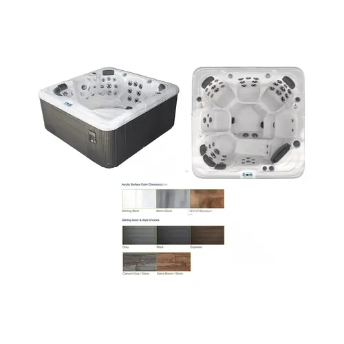 Gl753b Hot Tub Storm Cloud Int/gray Ext W/ Stereo Gl753b Hot Tub Storm Cloud Int/gray Ext W/ Stereo