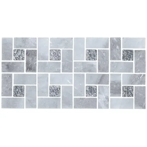 Fusion Mosaic Pattern Pinwheel Gray Quartz Fusion Mosaic Pattern Pinwheel Gray Quartz