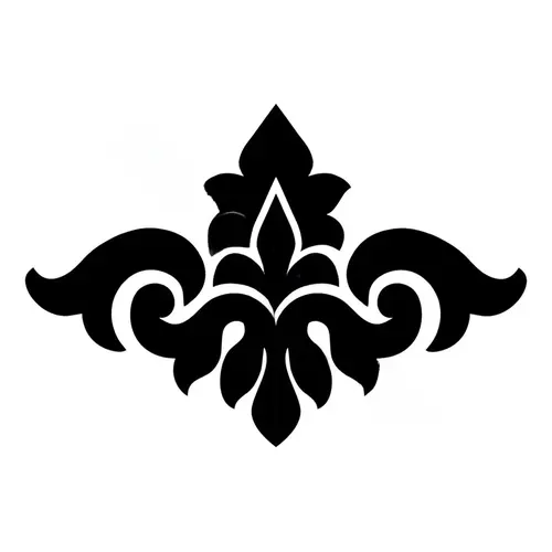 15" X 10" Baroque Accent 1 Black