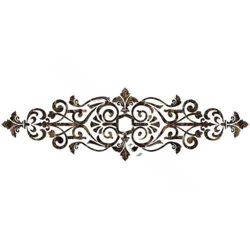 72" X 22" Baroque Center Scroll Emperador Tile 72" X 22" Baroque Center Scroll Emperador Tile