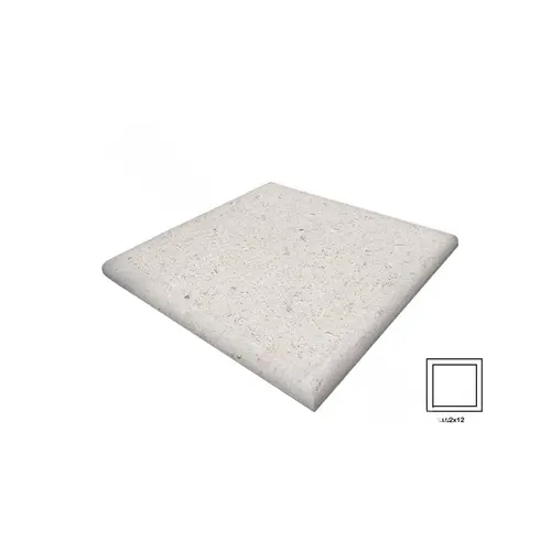 12" X 12" Ivory Shellock Four Sided Bullnose Coping 12" X 12" Ivory Shellock Four Sided Bullnose Coping