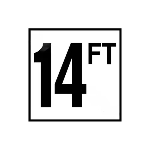 6" X 6" 14ft Ft Smooth Ceramic Tile Waterline Depth Marker 6" X 6" 14ft Ft Smooth Ceramic Tile Waterline Depth Marker