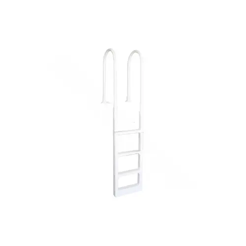 48-54" White Pro Series In-pool Adjustable Ladder For Above Ground Pools 48-54" White Pro Series In-pool Adjustable Ladder For Above Ground Pools