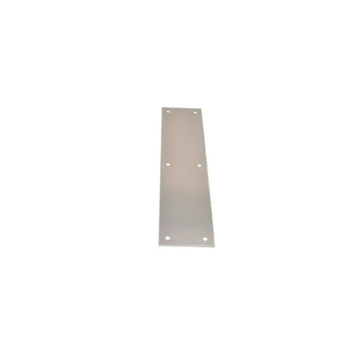 3" x 12" Pulls and Push Plates Satin Nickel Plated Clear Coated