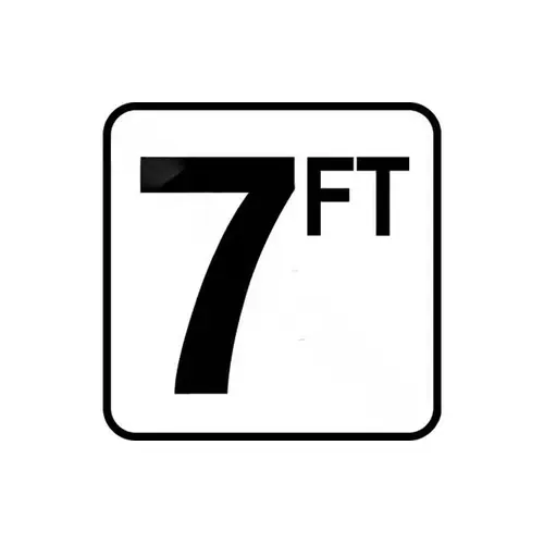 6" X 6" 7 With Ft Ft Series Non-skid Vinyl Stick-on Depth Marker 6" X 6" 7 With Ft Ft Series Non-skid Vinyl Stick-on Depth Marker