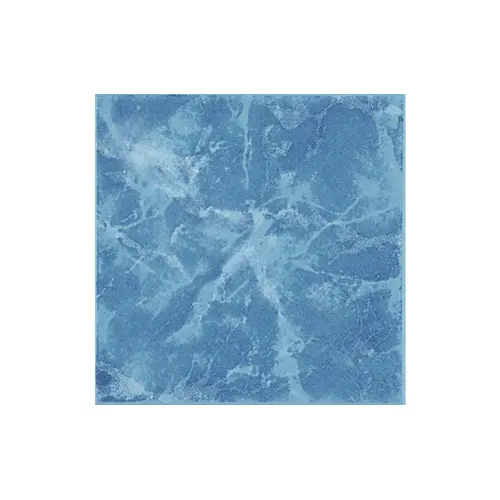 Seven Seas Lake Blue Ceramic Tile 6x6 Inch, 4 Pieces per Box (0.9184 sq ft per box), Case of 11.3 Boxes Seven Seas Lake Blue Ceramic Tile 6x6 Inch, 4 Pieces per Box (0.9184 sq ft per box), Case of 11.3 Boxes