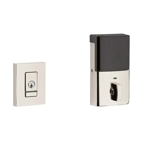 Estate Evolved Contemporary Deadbolt Polished Nickel Estate Evolved Contemporary Deadbolt Polished Nickel