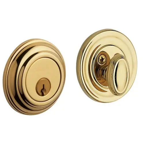 Estate Traditional Deadbolt, 2-1/8" Door Prep Non Lacquered Brass Estate Traditional Deadbolt, 2-1/8" Door Prep Non Lacquered Brass