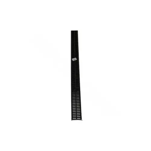 Mini Channel Grate, 3 ft L, 2-3/4 in W, 1/4 x 5/16 in Grate Opening, Polypropylene, Black - pack of 12 Mini Channel Grate, 3 ft L, 2-3/4 in W, 1/4 x 5/16 in Grate Opening, Polypropylene, Black - pack of 12