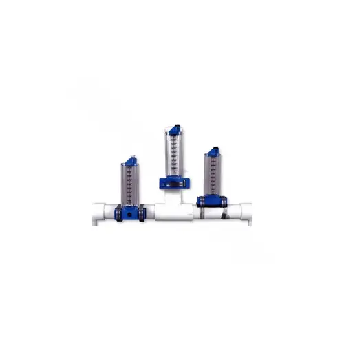 1.5" Pvc 25-60gpm Top Mount Flowmeter Galvanized