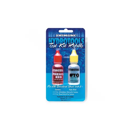 Oto Chlorine Test And Phenol Red Solutions In 1/2 Oz. Bottles
