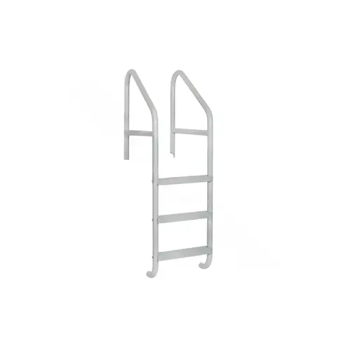 24" X 67" Gray 3-step Cross-braced Pool Ladder