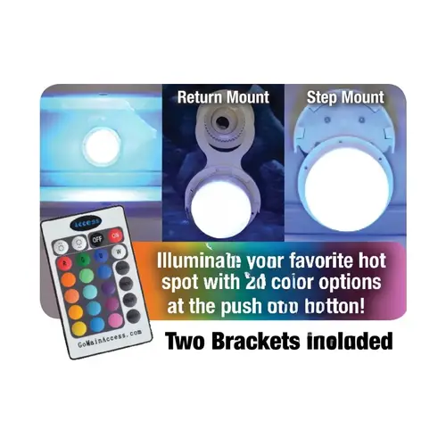 Rechargeable Underwater Led Light With Remote And Bracket