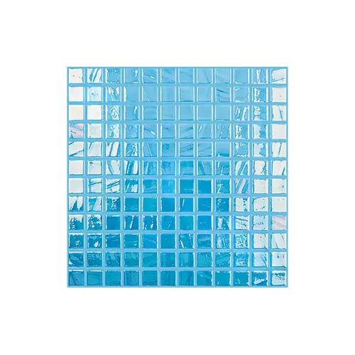 1" X 1" Titanium Brushed Blue Iridescent Pool Tile 1" X 1" Titanium Brushed Blue Iridescent Pool Tile