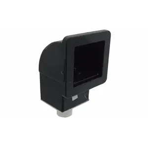 Waterway Plastics 510-1501 Front Access Square Spa Skimmer 1.5" S X 2" Spigot Flow Control With Trim Plate Black