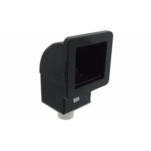 Front Access Square Spa Skimmer 1.5" S X 2" Spigot Flow Control With Trim Plate Black