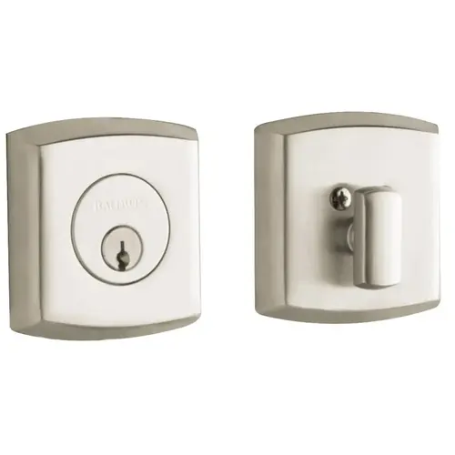 Estate Soho Deadbolt, 2-1/8" Door Prep Lifetime PVD Satin Nickel Estate Soho Deadbolt, 2-1/8" Door Prep Lifetime PVD Satin Nickel