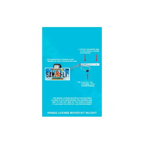 License Plate Mover With Light