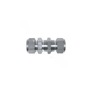Ham-Let 774LSS1/4 1/4" 316 Stainless Steel Bulkhead- Union Let-lok Ends