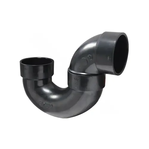 3" Abs Dwv Fitting P Trap With Cleanout & Solvent Weld Joint - H X H Black 3" Abs Dwv Fitting P Trap With Cleanout & Solvent Weld Joint - H X H Black