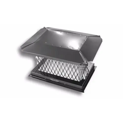 8" X 13" Black Galvanized California Chimney Cap
