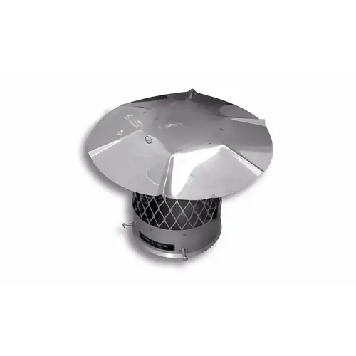 7" Stainless Steel Round Chimney Cap With 5/8 Mesh