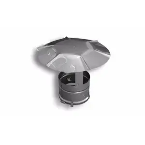 Dalsin Line SF3-RC 3" 24 Gauge Flex Rain Cap (type 316l) Without Mesh