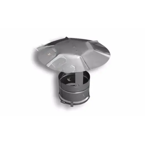 3" 24 Gauge Flex Rain Cap (type 316l) Without Mesh