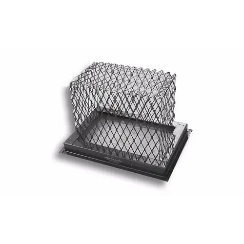 16" X 16" Black Galvanized Square Spark Arrestor With 3/4 Mesh 16" X 16" Black Galvanized Square Spark Arrestor With 3/4 Mesh