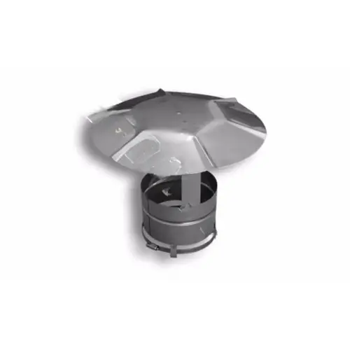 9" 24 Gauge Round Flex Rain Cap (type 316l) Without Mesh 9" 24 Gauge Round Flex Rain Cap (type 316l) Without Mesh