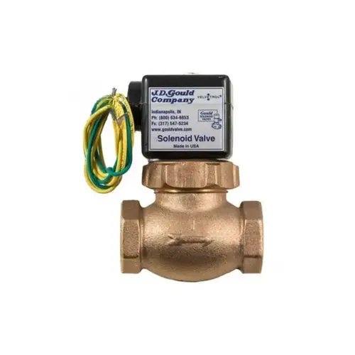 1.5" Bronze Velvetrol General Purpose Solenoid Valve 120v Gold