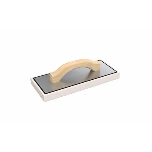 White Foam Float With Wood Handle 12" X 5" X 1" White Foam Float With Wood Handle 12" X 5" X 1"