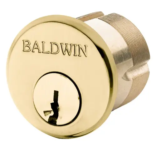 1-1/8" Mortise Cylinder Lifetime Brass Finish