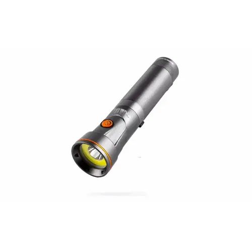 FRANKLIN PIVOT Dual Work Light and Spot Light, 2200 mAh, Lithium-Ion Battery, LED Lamp, 5 hr Run Time Gray