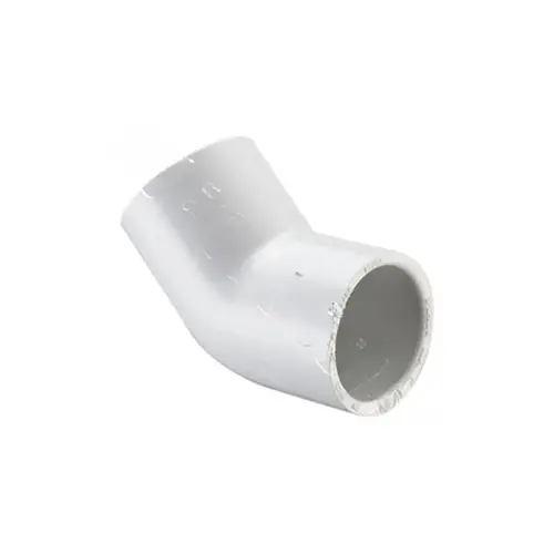 6" White Sch40 Pvc 45 Elbow Socket 6" White Sch40 Pvc 45 Elbow Socket