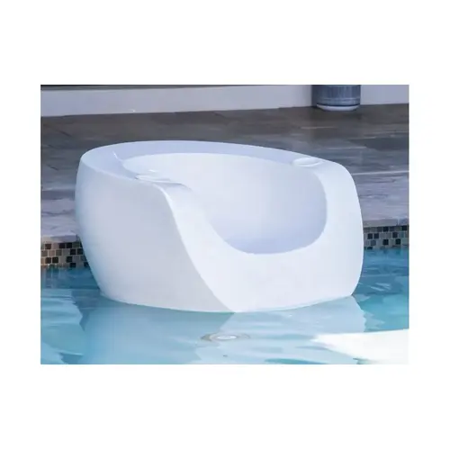 White Granite Splash Series Moon Chair With White And Black Cupholders White Granite Splash Series Moon Chair With White And Black Cupholders